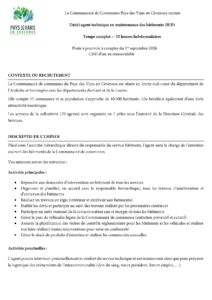 2026_Offre d'emploi Agent bâtiment (H_F)